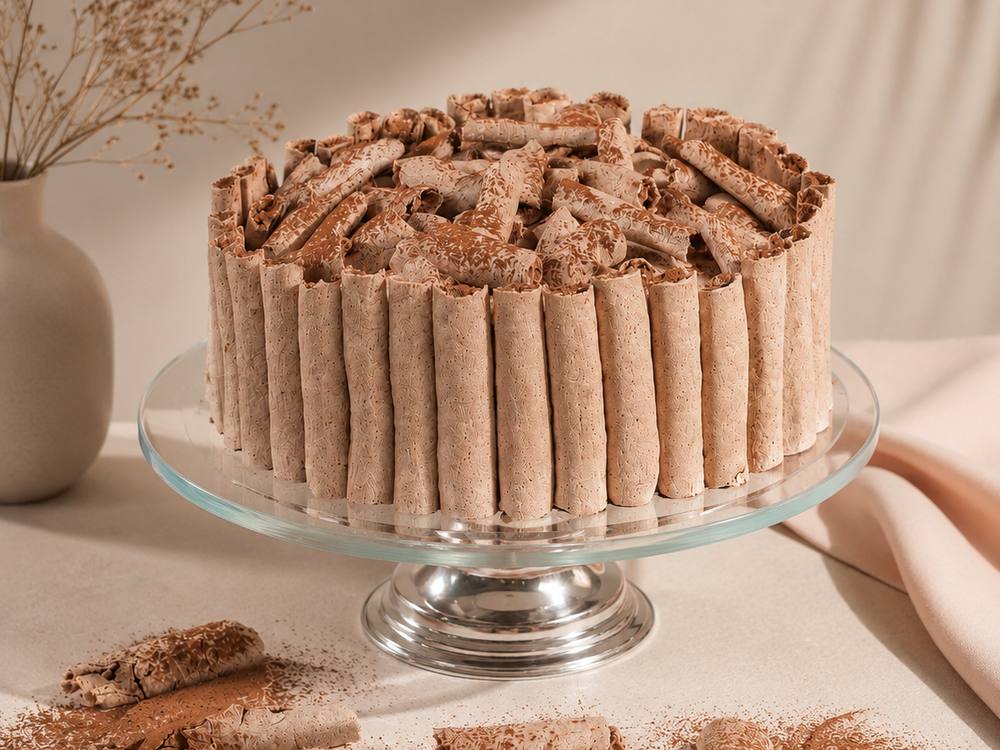 Chocolate meringue cake