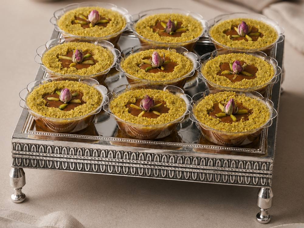 Rangeena date cups, an Emirati classic